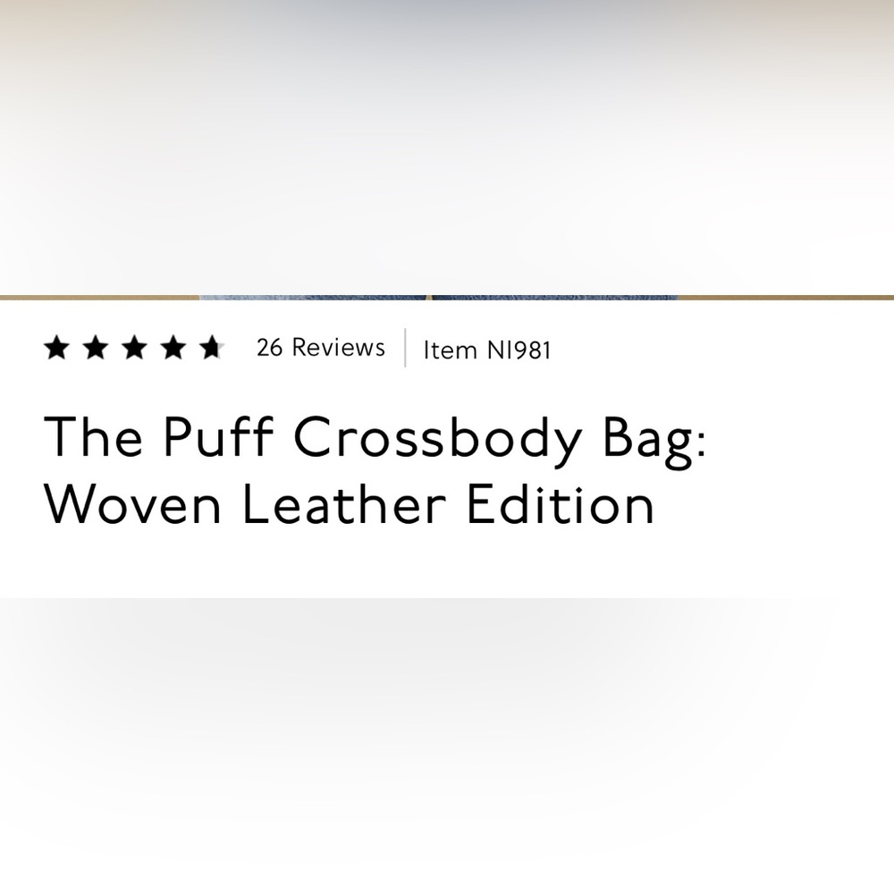 Madewell the puff crossbody bag woven leather edition - Picture 9 of 13